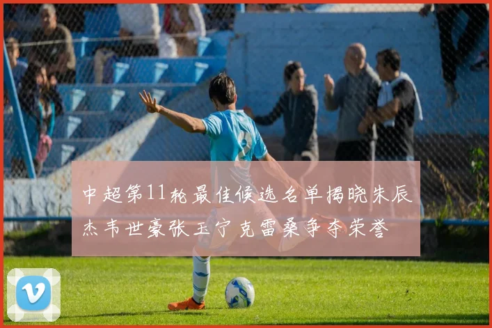 中超第11轮最佳候选名单揭晓朱辰杰韦世豪张玉宁克雷桑争夺荣誉